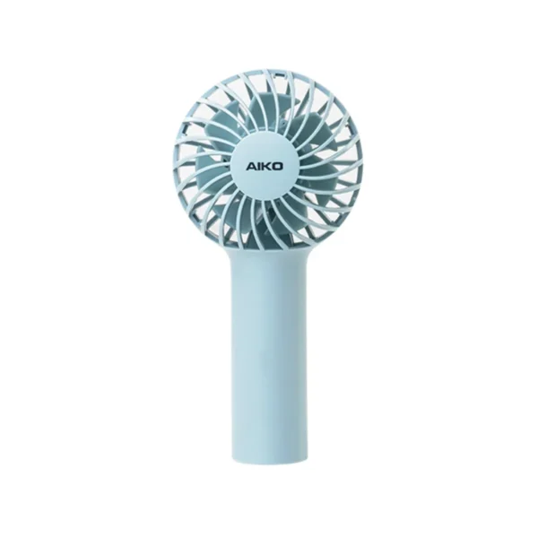 fan-0264 AIKO KN-L2752 สีฟ้า พัดลมชาร์จไฟ ใบพัด 2 นิ้ว ชาร์จUSB พัดลมพกพา rechargeable Handy Fan 2