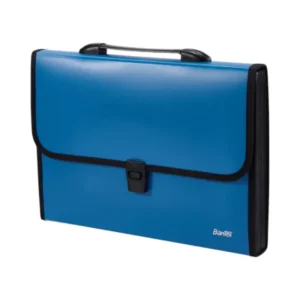 filing-organization-015 Bantex กระเป๋าใส่เอกสาร ขนาดA4 13ช่อง พร้อมหูหิ้วและล็อค สีฟ้า รุ่น BF1501 1ชิ้น
