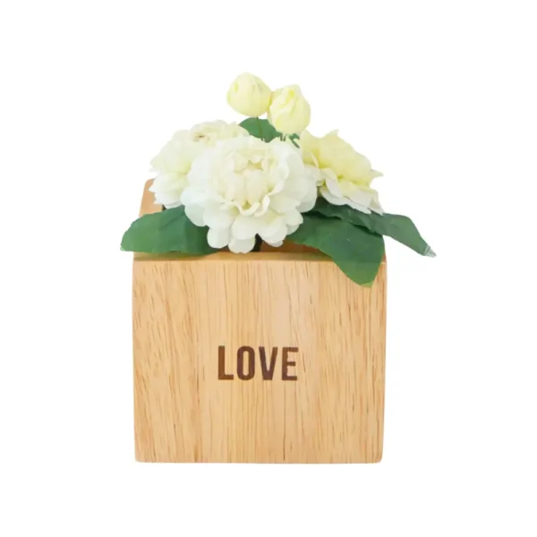 THE WOOD 'S TALE กล่องไม้พร้อมดอกมะลิ ของขวัญวันแม่ กล่องมินิ MINI BOX จากไม้ธรรมชาติ