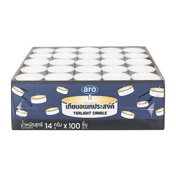 fire-heat-009 เอโร่ เทียนอเนกประสงค์กล่อง 100 ชิ้น