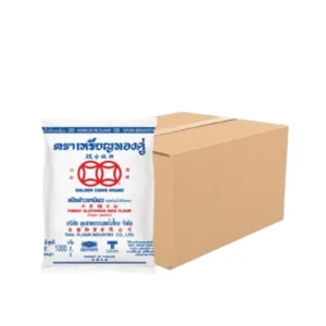 flour-0041 เหรียญทองคู่ แป้งข้าวเหนียว ขนาด 1 กก. x 10 ถุง (ยกลัง)