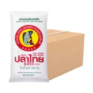 ปลาไทย5ดาว แป้งมันสําปะหลัง 500 กรัม (จุ40ถุง)
