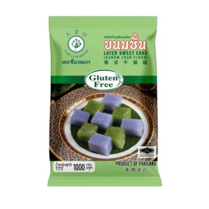 flour-0087 ใบหยก แป้งสําเร็จรูปสําหรับทําขนมชั้น1 KG.