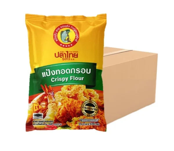 flour-0093 ปลาไทย5ดาว แป้งทอดกรอบ 1000 กรัม (บรรจุ 10 ถุง/ลัง)