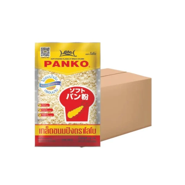 flour-0121 ขายยกกล่อง! LOBO โลโบ เกล็ดขนมปัง PANKO ขนาด 1,000 กรัม (กล่อง 6 ถุง)