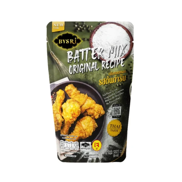 flour-0126 บายศรี แป้งทอดกรอบ รสต้นตํารับ ซอง 227 กรัม / BYSRI Batter Mix Original Recipe 227 g.