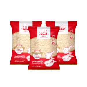flour-0137 เกล็ดขนมปัง ขนาด 1 kg ตราหมีคู่ดาว จํานวน 3 ถุง