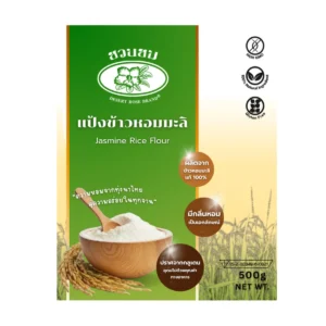 แป้งข้าวหอมมะลิ ตราชวนชม 500กรัม DESERT ROSE Brand Black Jasmine rice flour
