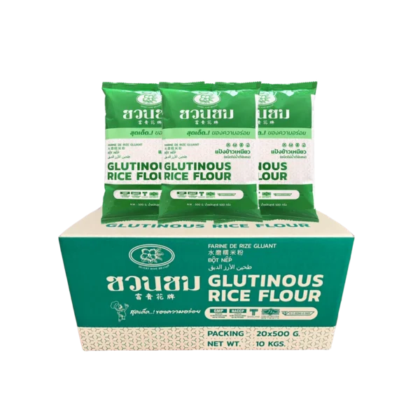 แป้งข้าวเหนียว ตราชวนชม ยกกล่องDesert Rose Glutinous rice flou 500 g x 20 bags