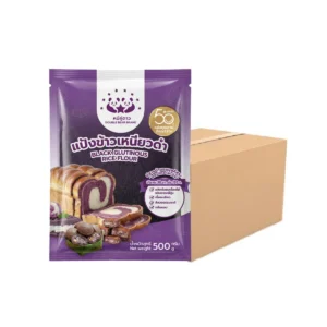 แป้งข้าวเหนียวดํา ขนาด 500g x 20 ถุง (ยกกระสอบ) ตราหมีคู่ดาว