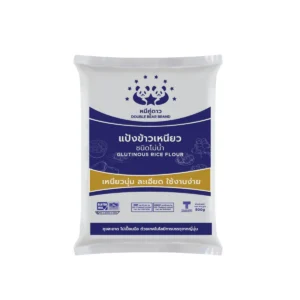 แป้งข้าวเหนียวโม่น้ํา ขนาด 500 g ตราหมีคู่ดาว จํานวน 1 ถุง