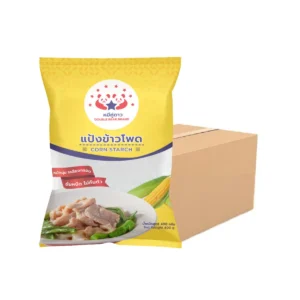 แป้งข้าวโพด ขนาด 400 g x 25 ถุง (ยกกระสอบ) ตราหมีคู่ดาว