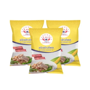 แป้งข้าวโพด ขนาด 400 g ตราหมีคู่ดาว จํานวน 3 ถุง