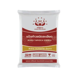 แป้งท้าวชนิดละเอียด ขนาด 500 g ตราหมีคู่ดาว จํานวน 1 ถุง
