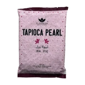 แป้งสาคูเม็ดเล็ก ตราฟลาวริช 400 กรัม FLOURISH Tapioca Pearl สีแดง