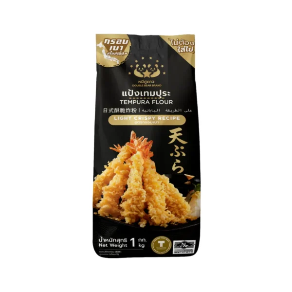 flour-0264 แป้งเทมปุระ ขนาด 1 kg ตราหมีคู่ดาว จํานวน 1 ถุง