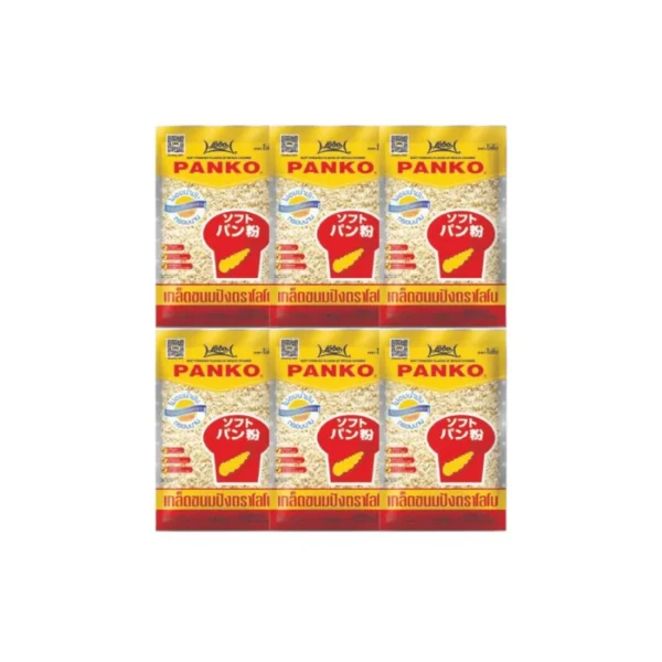 flour-0270 โลโบ เกล็ดขนมปัง PANKO ขนาด 200 กรัม (แพ็ค 6 ซอง)