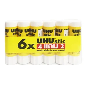 ยู้ฮู กาวแท่ง 8.2 กรัม สีขาว x 4 แถม 2 แท่ง