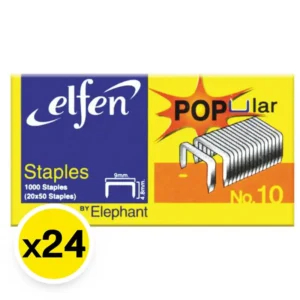 general-office-supplies-057 เอลเฟ่น ลวดเย็บกระดาษเบอร์10 แพ็ค 24 กล่อง