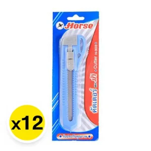 general-office-supplies-062 ตราม้า มีดคัตเตอร์ รุ่น H-303 x 12 ชิ้น