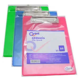 คิวบิซ คลิบบอร์ด A5 สีใส แพ็ค 3 อัน