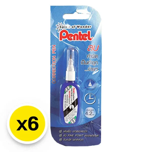 เพนเทล น้ํายาลบคําผิด รุ่น ZL102-WBP x 6