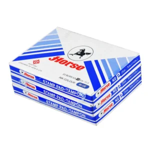 general-office-supplies-074 ตราม้า แท่นประทับ เบอร์ 2 สีน้ําเงิน แพ็ค 3 ชิ้น