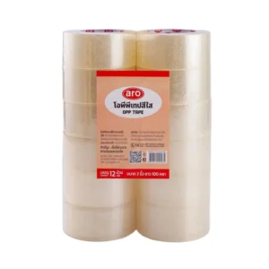 คิวบิซ โอพีพีเทป สีใส 2 นิ้ว 100 หลา แพ็ค 12 ม้วน