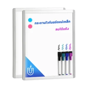 general-office-supplies-195 Deli กระดานไวท์บอร์ดตั้งโต๊ะ ไวท์บอร์ดแม่เหล็กมินิ สีเงิน รุ่น VS009C 2ชิ้น