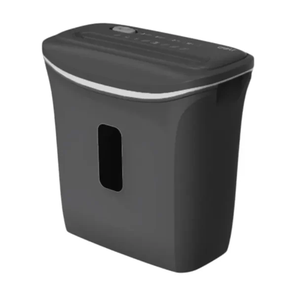 Deli เครื่องทําลายเอกสาร 12ลิตร 6แผ่น/ครั้ง สีเทาเข้ม รุ่น E9945 1เครื่อง