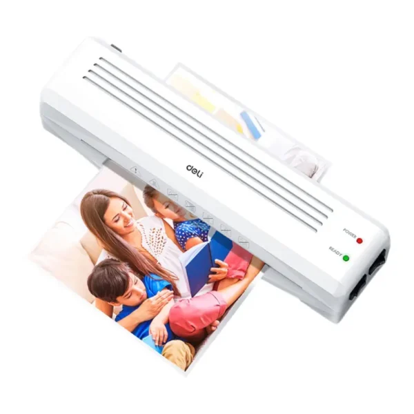 Deli เครื่องเคลือบ A4 320 มม./นาที 80-125 ไมโครเมตร สีขาว รุ่น E14378 1ชิ้น