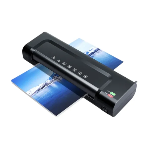 Deli เครื่องเคลือบ A4 50-100 ไมโครเมตร สีดํา รุ่น 14375 1ชิ้น