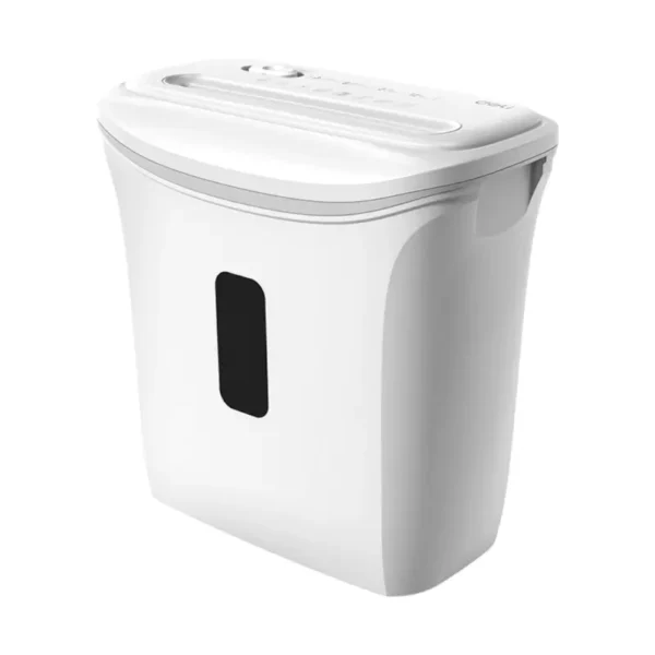 Deli เครื่องทําลายเอกสาร 12ลิตร 6แผ่น/ครั้ง สีขาว รุ่น E9945 1เครื่อง