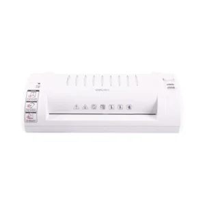 Deli เครื่องเคลือบ A4 300 มม./นาที 80-110 ไมโครเมตร สีขาว รุ่น E3893-EU 1ชิ้น