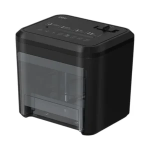 Deli เครื่องทําลายเอกสาร สามารถย่อยกระดาษที่เล็กกว่าA4 3.5ลิตร 3แผ่น/ครั้ง สีดํา รุ่น ET002 1เครื่อง