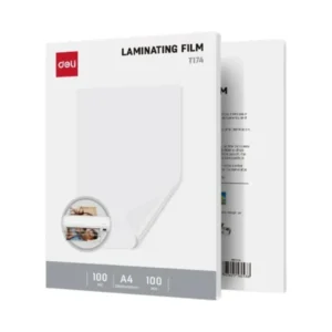 Deli พลาสติกเคลือบบัตร 75MIC A4 สีใส รุ่น ET172 100 แผ่น/แพ็ค