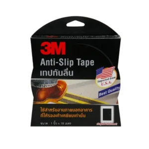 general-office-supplies-254 3เอ็ม เทปกันลื่น สําหรับติดพื้นผิวของพื้น เพื่อป้องกันการลื่นขณะเดิน ขนาด 1 นิ้ว 18 ม. สีดํา