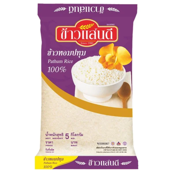 grains-rice-cereal-0031 ข้าวแสนดี ข้าวหอมปทุม 100% 5 กก.