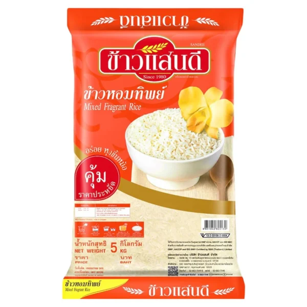 grains-rice-cereal-0046 ข้าวแสนดี ข้าวหอมทิพย์ 30%:70% 5 กก.