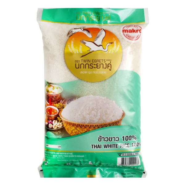 grains-rice-cereal-0047 นกกระยางคู่ ข้าวขาว100% 5 กก.