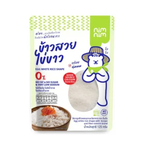 nimnim ข้าวสวยไข่ขาว แคลต่ํา อุดมด้วยใยอาหาร และโปรตีนจากไข่ขาว