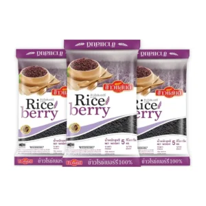 grains-rice-cereal-0144 ข้าวแสนดี ข้าวไรซ์เบอร์รี่ 5 กก. x 3