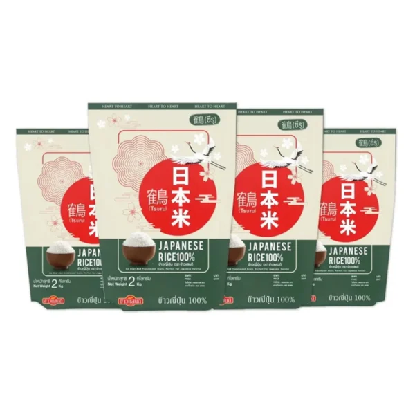 grains-rice-cereal-0167 ข้าวแสนดี ข้าวญี่ปุ่น 100% 2 กก. x 4