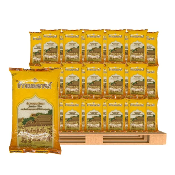 เบญจรงค์ ข้าวหอมมะลิทอง 5 กก. x 180 แพ็ค (1 พาเลท)