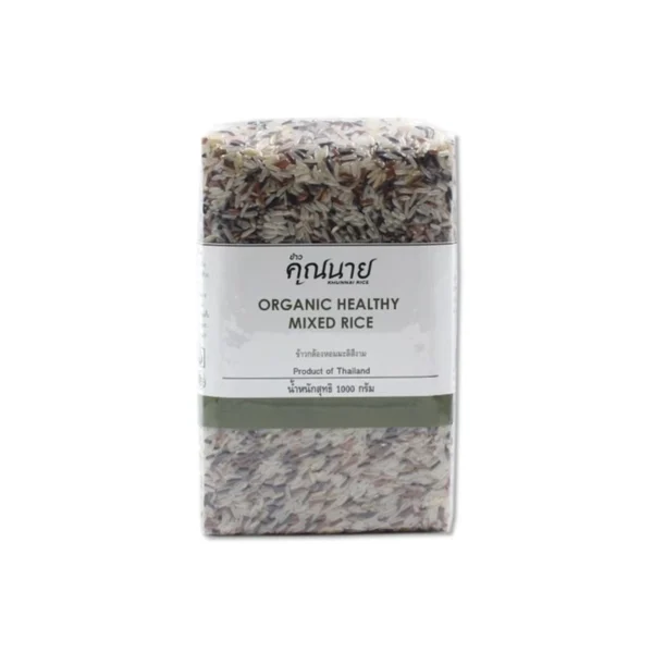 grains-rice-cereal-0214 ข้าวออร์แกนิค ตราข้าวคุณนาย ข้าวสีงาม 1 KG.