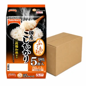 grains-rice-cereal-0218 เทเบิ้ลมาร์ค ข้าวสวยญี่ปุ่นสําเร็จรูป ทากิตาเตะ โกฮัง โคชิฮิการิ หุงด้วยน้ําจากอุโอนุมะ (ผลิตในประเทศญี่ปุ่น) บรรจุ 6 ถ้วย x 10 ถุง