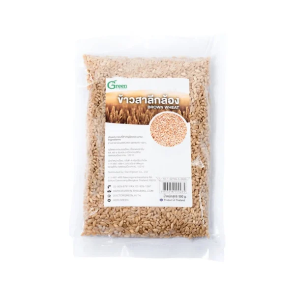Dr.Green ข้าวสาลีกล้อง 500 กรัม ปลอดสาร คัดเกรด (Brown Wheat 500 g.)