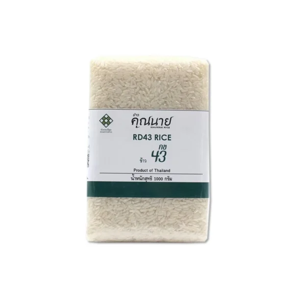 grains-rice-cereal-0229 ข้าวออร์แกนิค ตราข้าวคุณนาย กข.43 1 KG.