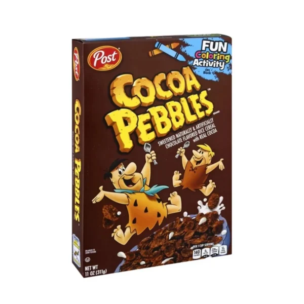 grains-rice-cereal-0303 โพสต์ โกโก้ เพบเบิ้ล (ซีเรียลข้าวเจ้าอบกรอบรสโกโก้) 311 กรัม POST COCOA PEBBLES 311 g.