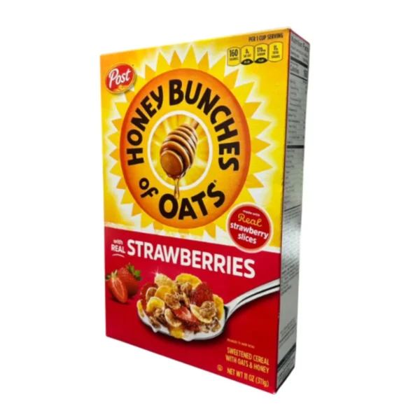 โพสต์ ฮันนี่ บันช์เชส ออฟ โอ๊ต วิท สตรอเบอรี่ 311 กรัม Post Honey Bunches of Oats with Strawberry